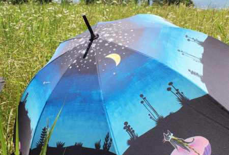 晴雨兼用傘  -三日月森の猫-